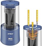 Electric Pencil Sharpener, AFMAT Pencil Sharpener Hands-Free, Fully Automatic Pencil Sharpener, R...