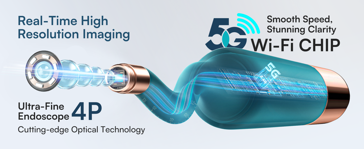 ear wax cleaner with 2K Ultra-Clear endoscope and 5G Chipset