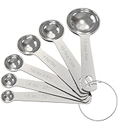 TILUCK Measuring Spoons Set, Heavy Duty Stainless Steel Measuring Spoons, Tablespoon Teaspoon for...