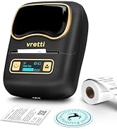 vretti Label Maker Machine with Tape, K2 Label Makers for Kids School Items, 2 Inch Bluetooth Lab...