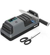WILAWELS Electric Knife Sharpener, 5-in-1, 3 Rotational Speed Adjustable Electric Knife Sharpener...