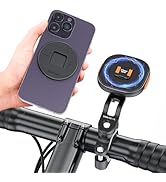 VRIG MG17L Bike Phone Mount, Magnetic Hold & Secure Locking, Universal Phone Holder for Bicycle &...