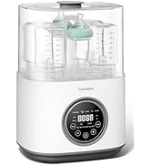Bottle Sterilizer and Dryer, with Breastmilk Warmer, Large Capacity Baby Bottle Steam Sterilizer ...
