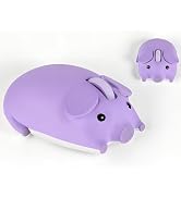 Wireless Mouse Cute Pig Bluetooth & USB Dual Mode Mice,Silent Portable Compact Purple Fun Mice fo...