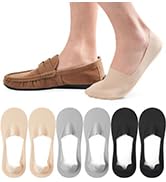 floconssy No Show Socks Men Women Nylon Non Slip Low Cut Invisible Liner Footies Thin Silk Socks ...
