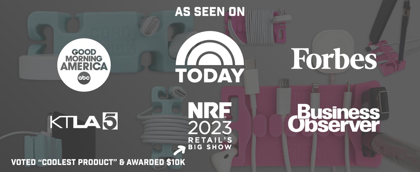 As seen on TODAY, GMA, Forbes, KTLA, Business Observer, and Winner at NRF
