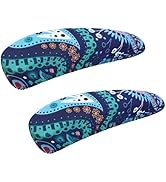 Smiry Stretch Printed Office Chair Armrest Covers, 2 Pcs Soft Fit Removable Washable Computer Des...
