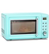 ARLIME Retro Microwave 0.7Cu.ft, 700 Watt Countertop Microwave with 5 Micro Power Defrost & Auto ...