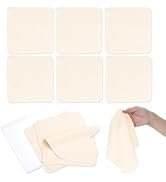 LEOLIO 10 Pieces 7.8 x 7.8 Inch Pottery Chamois, Premium Clay Chamois Cloth for Smoothing Pot Rim...