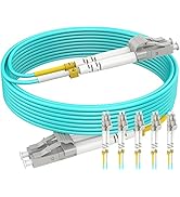 2m (5Pack) OM3 LC LC Fiber Patch Cable, OM3 Fiber LC to LC Multimode Fiber,Duplex LSZH 50/125um F...