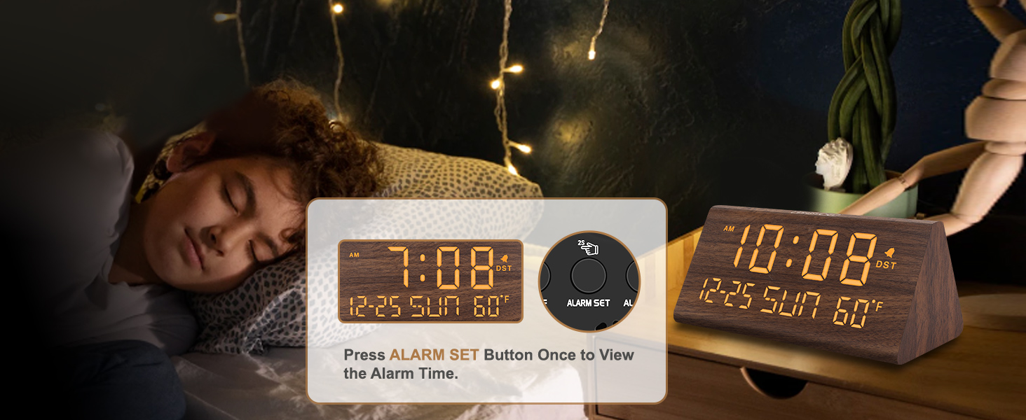 wood clock