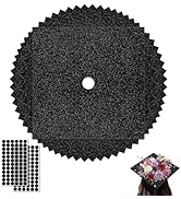 16 Pieces Graduation Cap Decorations, 300GSM 9"x9" Black Graduation Cap Topper Blank with 72 Pair...