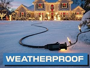 weatherproof black cord