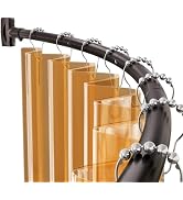 AmazerBath 20-84 Inches Arched Curved Shower Curtain Rod, Heavy Duty Shower Rod Rust Proof Bathro...