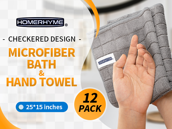 Microfiber Bathroom Hand Towels