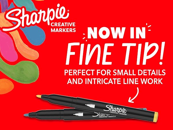 Sharpie Creative Markers Now in Fine Tip
