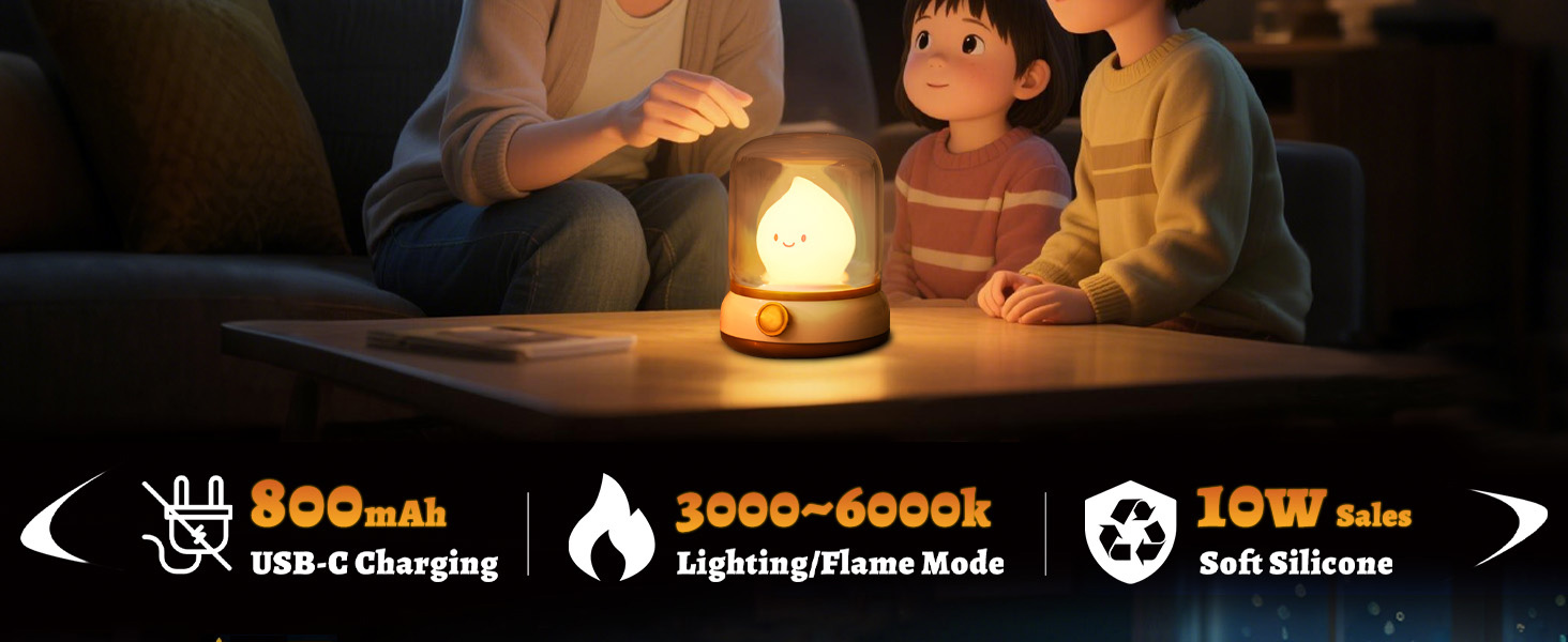 chibi flame lamp