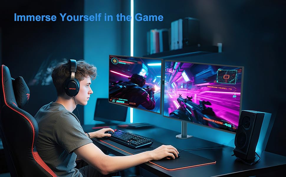 dual monitor stand