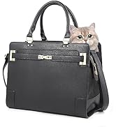 Betop House Designer Pet Carrier Tote Purse for Small Dogs and Cats Soft-Sided Black