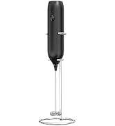 AREYCVK Milk frother hand mixer Rechargeable frother wand frother for coffeewith Stand electric m...