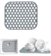 SAMSIER Sink Protectors for Kitchen Sink, Kitchen Sink Accessory - Silicone Mats Grid for Stainle...