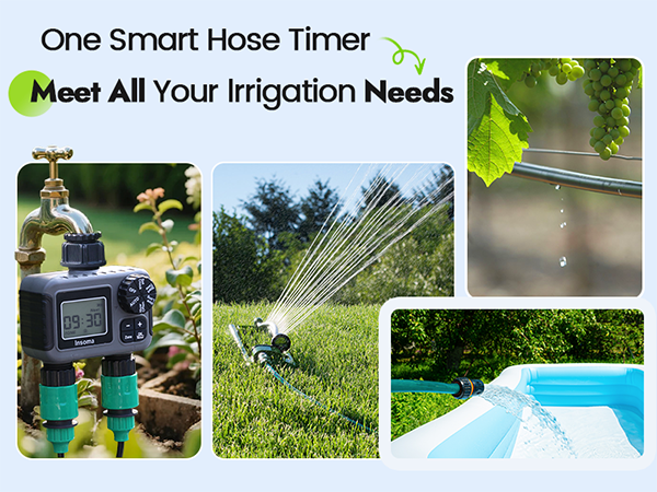 water timer for garden hose 2 outlet