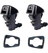 VEELECP Front Windshield Washer Nozzle Wiper Spray Kit Compatible for 2006-2010 Jeep Commander/Li...