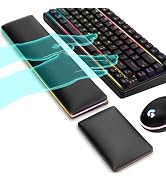 ASFSKY Keyboard and Mouse Wrist Rest for Mini Keyboard, Ergonomic Design for Typing Pain Relief, ...