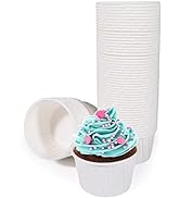 TRUSBER Baking Cups,100pcs Paper Cupcake Liner Standard Wrappers Nonstick Muffin Molds Greaseproo...