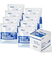 JMU Instant Cold Pack (5" x 6"), 8 Packs Disposable Instant Ice Packs for Injuries, Swelling, Spr...