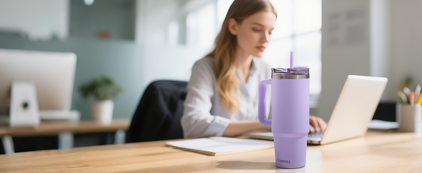 Travel Coffee Mug with Handle