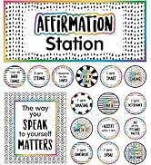 Carson Dellosa 32 pc Growth Mindset Bulletin Board Set, Motivational Poster with Affirmation Card...
