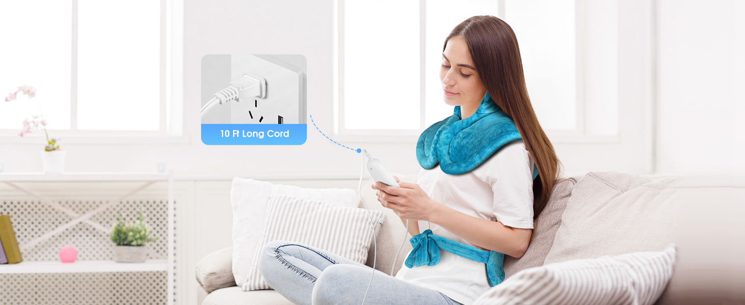 FluffyWarmth heating pad for neck and shoulders and back anniversary gifts for women men mom dad