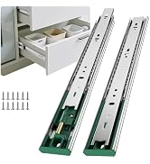 Ubisin 4 Pairs Soft Close Drawer Slides 22 Inch Full Extension Dresser Rails Heavy Duty Ball Bear...