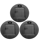 Mikikit 3pcs Solar Light Bulbs Replacement for Outdoor Use Flexible Solar Panel for Lanterns Easy...