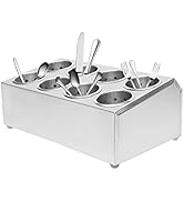 Akynjtbca Commercial Utensil Holder,Utensil Dispenser, Stainless Steel Flatware Organizers , Flat...