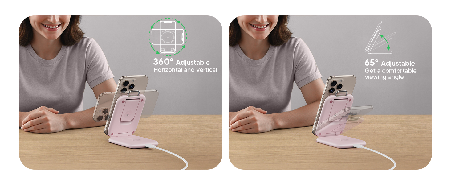 foldable wireless charging station