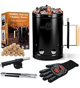 WILLBBQ Charcoal Chimney Starter Great for Fireplace, BBQ, Fire Pits, Barbecues, Chimineas, Campf...