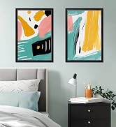 HEART ART 16x24 Frame 4 Pack,16x24 Poster Frame Without Mat,16 x 24 Wall Gallery Photo Frames,Black