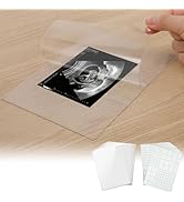 20 Sets User-Friendly Laminating Sheets for 3x4/4x6in Ultrasound Pictures- Keep Baby Sonogram Pic...