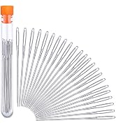 23 PCS Large Eye Sewing Needles, 2.36in Sewing Sharp Needles, Leather Embroidery Thread Needle, S...