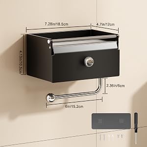 adhesive toilet paper holder