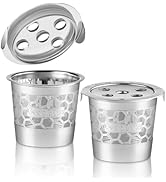 2 Stainless Steel Reusable K Cups for Keurig K Supreme, K Supreme Plus, K Slim, K-Brew Chill, K-D...