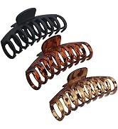 OWIIZI Big Hair Claw Clips for Women - Long Thick Hair 4.3" Nonslip Jumbo Clips With Strong Hold,...