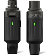 Ulumac Aroma 2.4GHz Wireless XLR Transmitter and Receiver, 130ft Range, 7-Channel, 10H Battery, P...