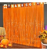 OHOME Fall Decorations for Home -Thanksgiving Backdrop Streamers | Friendsgiving Decor for Indoor...