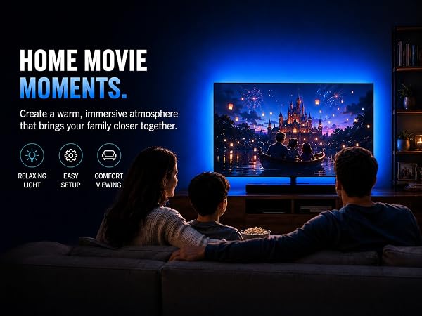 Decorate Your Living Room With Dreamy TV Surround Light