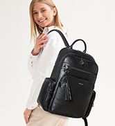 Shrrie Laptop Backpack for Women Fits 16 inch Laptop,Designer Backpacks for Women with Computer C...