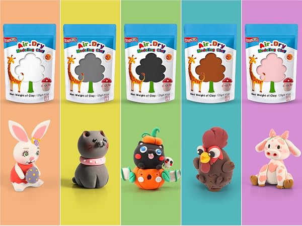 ifergoo multicolor air dry clay