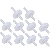 10cs White 1/8" 3mm Plastic Check Valve Hose Barb Non Return Ozone Resistance Plastic Valve Check...